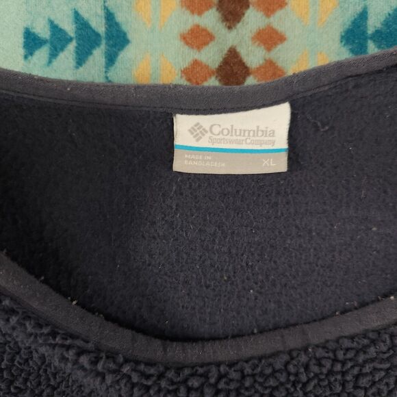 Columbia Women's West Bend Sherpa Crewneck Pullover Purple Medium Granola Gorp - Picture 6 of 7